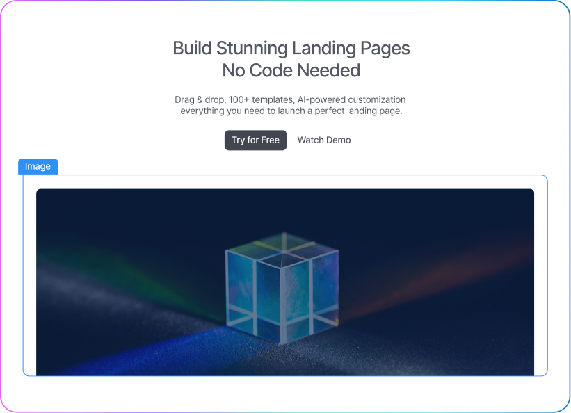 App Builder Saas -MAIN 13 drag area