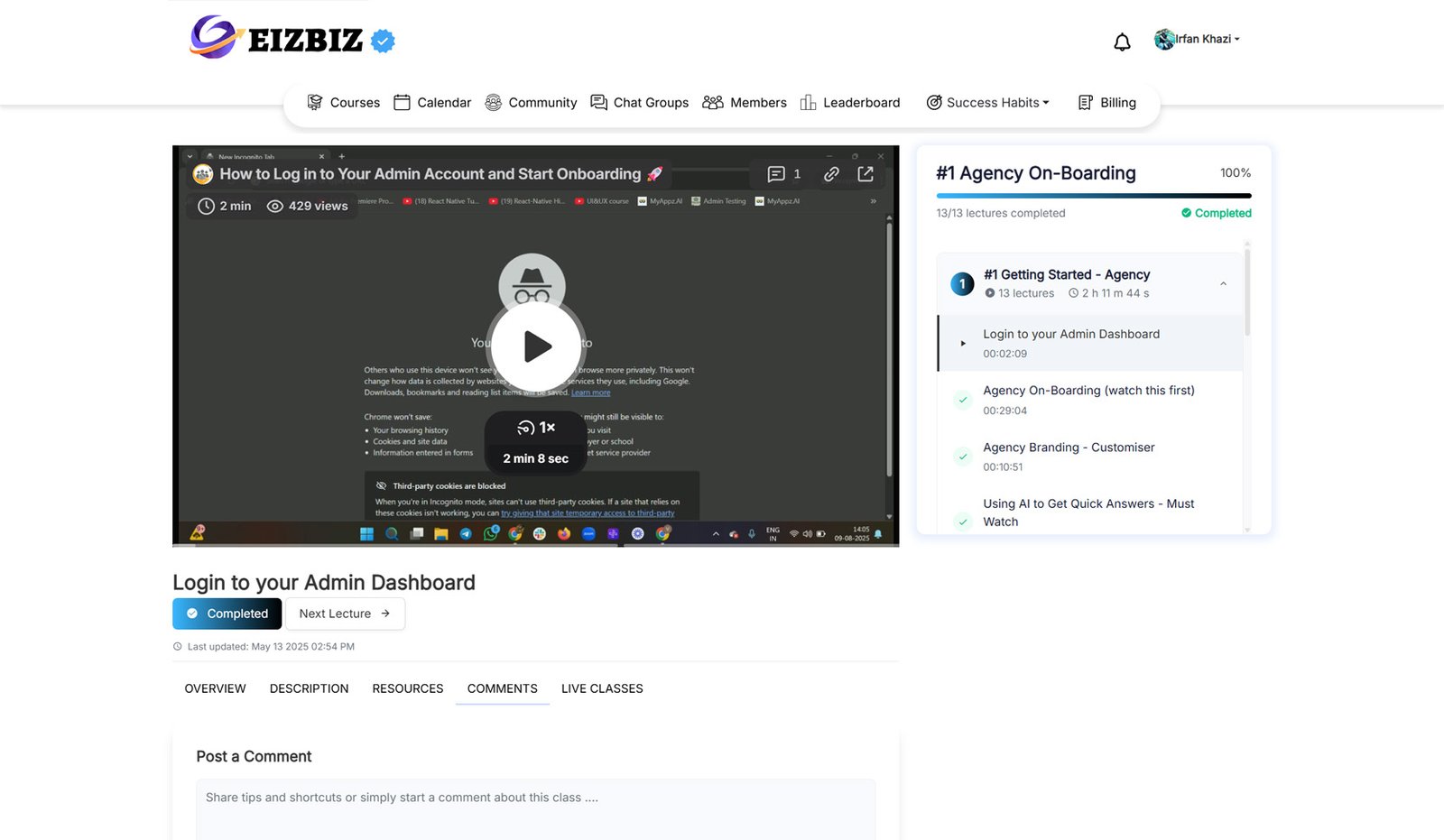App Builder Saas -MAIN 25 Eizbiz LMS