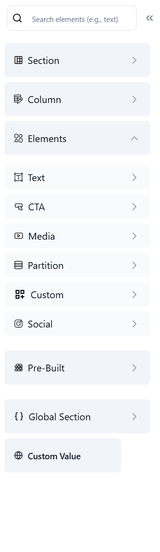 App Builder Saas -MAIN 11 EizBiz Elements